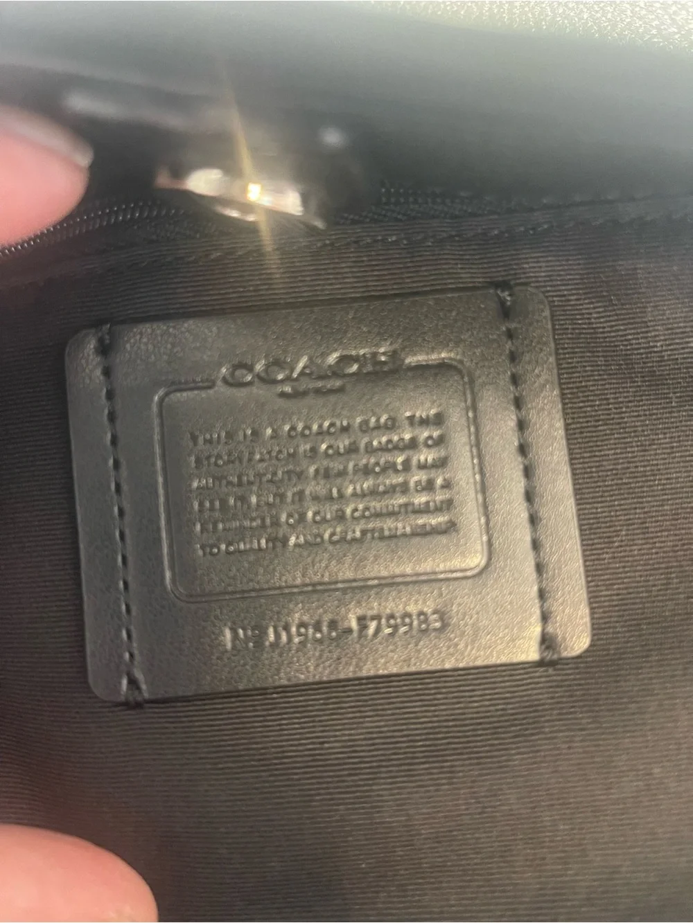 Coach Town Tote in Metallic Grey/Silver